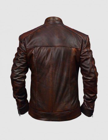 Men’s Vintage Waxed Leather Jacket Men’s Vintage Waxed Leather Jacket