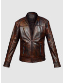 Men’s Vintage Waxed Leather Jacket
