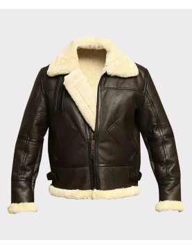 Mens Aviator B3 Bomber Sheepskin Jacket