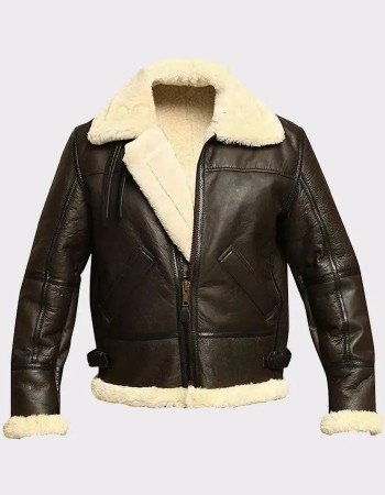 Mens Aviator B3 Bomber Sheepskin Jacket