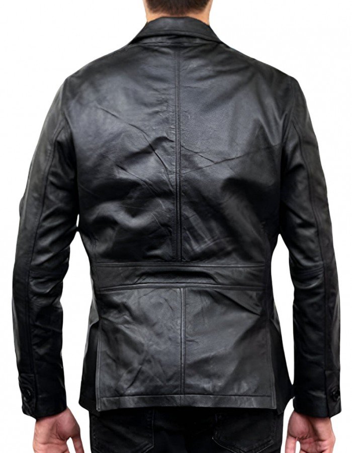 Mens Black Leather Blazer Mens Black Leather Blazer