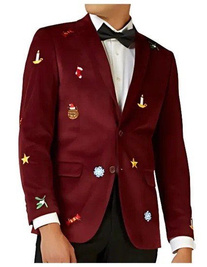 Mens Christmas Burgundy Blazer Mens Christmas Burgundy Blazer