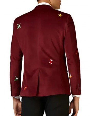 Mens Christmas Burgundy Blazer Mens Christmas Burgundy Blazer