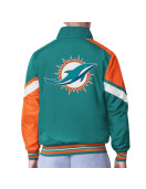 Miami Dolphins Strong Arm Aqua Full-Zip Jacket
