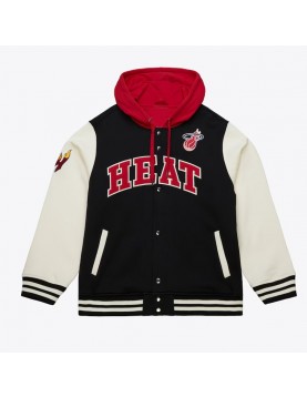 Miami Heat Courtside Varsity Fleece Jacket
