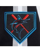 Miami Marlins Game Day Black Jacket with Current Logo Miami Marlins Game Day Black Jacket with Current Logo