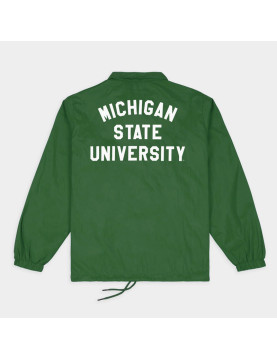 Michigan State Spartans Block S Coaches Jacket
