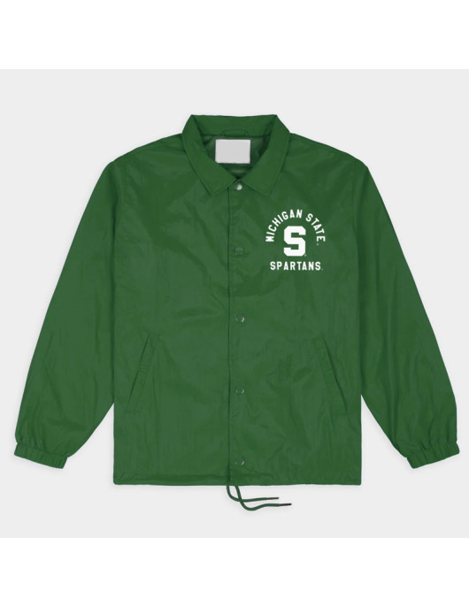Michigan State Spartans Block S Coaches Jacket