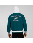 Midnight Green Philadelphia Eagles Cotton Hooded Jacket