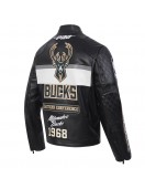 Milwaukee Bucks Men's Moto Jacket Milwaukee Bucks Men's Moto Jacket