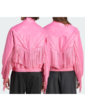 A Minecraft Movie Faux Leather Pink Jacket  - Premium Style Jacket