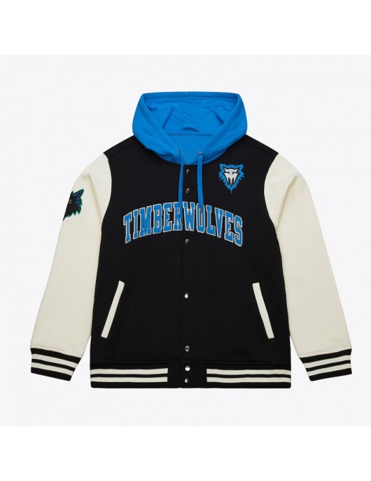 Minnesota Timberwolves Courtside Varsity Fleece Jacket Minnesota Timberwolves Courtside Varsity Fleece Jacket