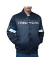Minnesota Timberwolves Triple Option Varsity Satin Jacket