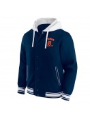 Navy Detroit Tigers Cotton Hooded Jacket