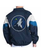 Navy Full-Zip Minnesota Timberwolves Yard Line Jacket