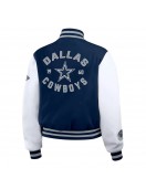 Navy/White Dallas Cowboys Varsity Full-Zip Jacket