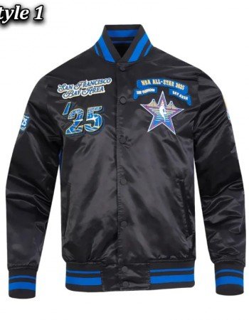 All Star 2025 Classic Full-Snap Satin Eggshell/Black Jacket