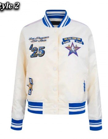 All Star 2025 Classic Full-Snap Satin Eggshell/Black Jacket