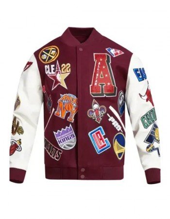 All Star Maroon and White Jacket