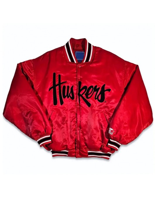 Nebraska Cornhuskers Vintage 90’s Bomber Jacket