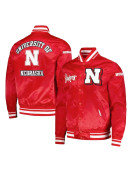Nebraska Huskers Classic Scarlet Satin Jacket