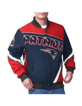 New England Patriots Maximum Racing Navy Jacket