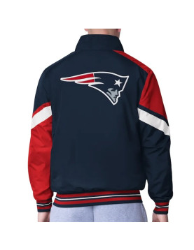 New England Patriots Strong Arm Navy Full-Zip Jacket
