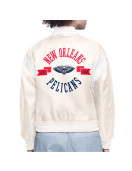 New Orleans Pelicans Printed Logo Varsity Satin Jacket