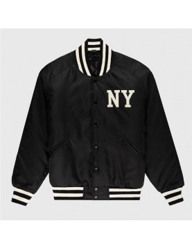 New York Black Yankees Varsity Satin Jacket