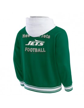 New York Jets Green Hooded Cotton Jacket