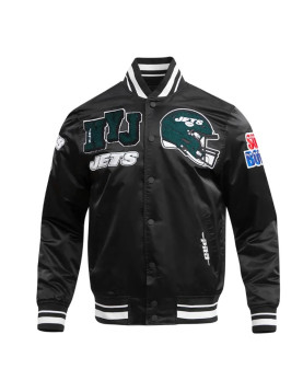 New York Jets Mashup Classic Rib Satin Jacket