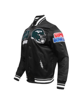 New York Jets Mashup Classic Rib Satin Jacket