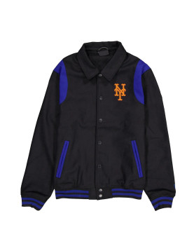 New York Mets Sport Night Teddy Varsity Jacket