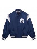 New York Yankees Retro Stadium Navy Satin Jacket