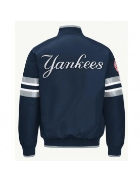 New York Yankees Scout I Navy Satin Jacket