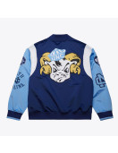 North Carolina Tar Heels Team Origins Blue Satin Jackets