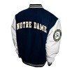 Notre Dame Fighting Irish Graduate Navy and White Varsity Jacket Notre Dame Fighting Irish Graduate Navy and White Varsity Jacket