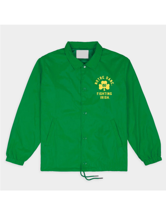 Notre Dame Fighting Irish Shamrock Retro Coaches Jacket