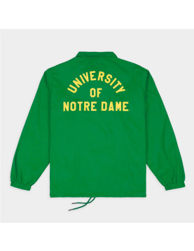 Notre Dame Fighting Irish Shamrock Retro Coaches Jacket