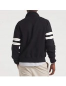 NY Giants Black Striped Fleece Jacket