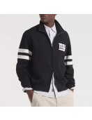 NY Giants Black Striped Fleece Jacket