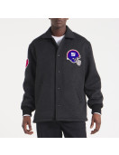 NY Giants Heather Black Wool Jacket