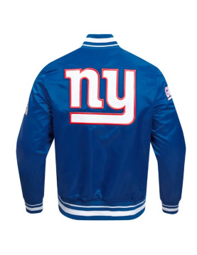 NY Giants Mashup Classic Rib Satin Jacket