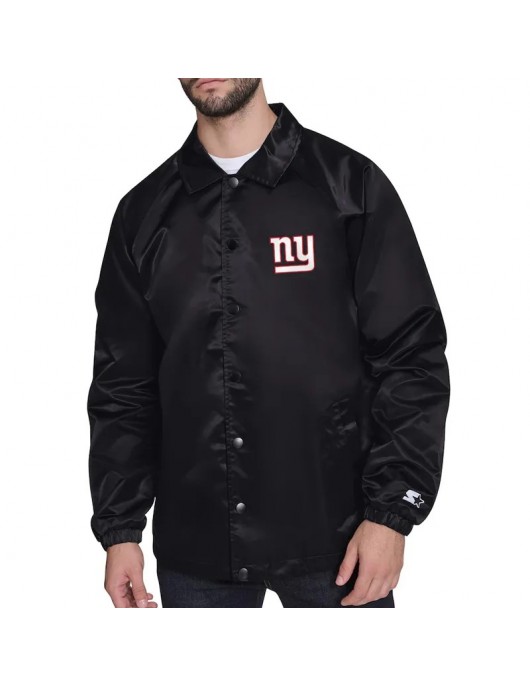 NY Giants Retro Logo Coaches Jacket
