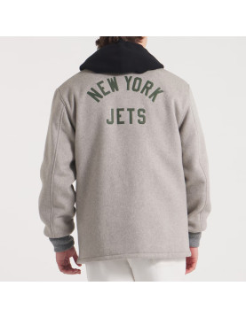 NY Jets Coaches Heather Gray Wool Jacket