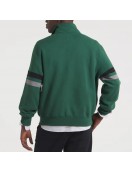 NY Jets Green Striped Fleece Jacket