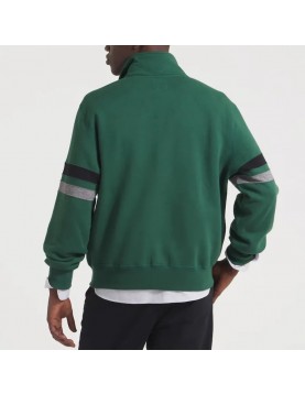 NY Jets Green Striped Fleece Jacket