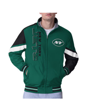 NY Jets Strong Arm Green Full-Zip Jacket