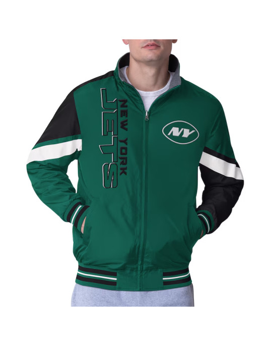 NY Jets Strong Arm Green Full-Zip Jacket