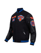 NY Knicks Area Code Classic Rib Varsity Jacket